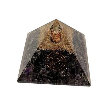 Orgonite Pyramid - Ametist - Spiral