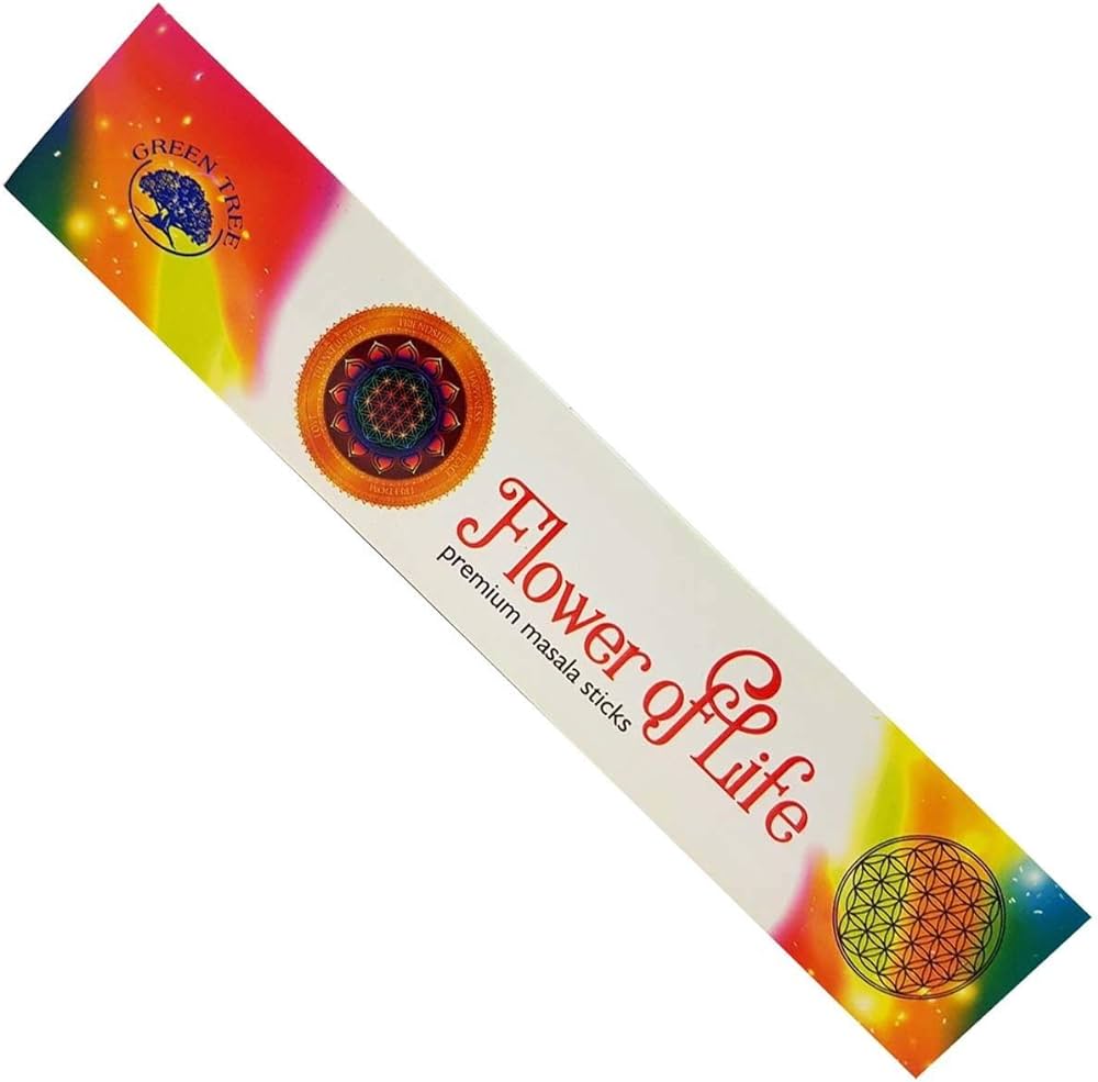 Green Tree - Flower of Life Green Tree Premium Masala Incense Sticks  - Rökelsepinnar 