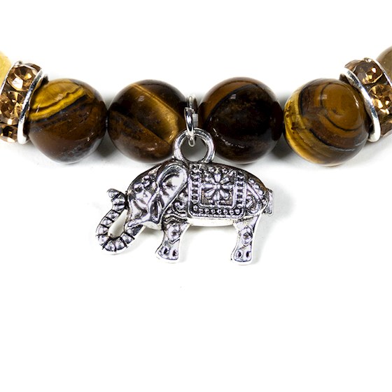 Elefant Armband - Rutilkvarts och Tigeröga - 2