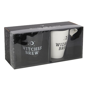 Wizard och Witch Brew - Mugg Set med sked