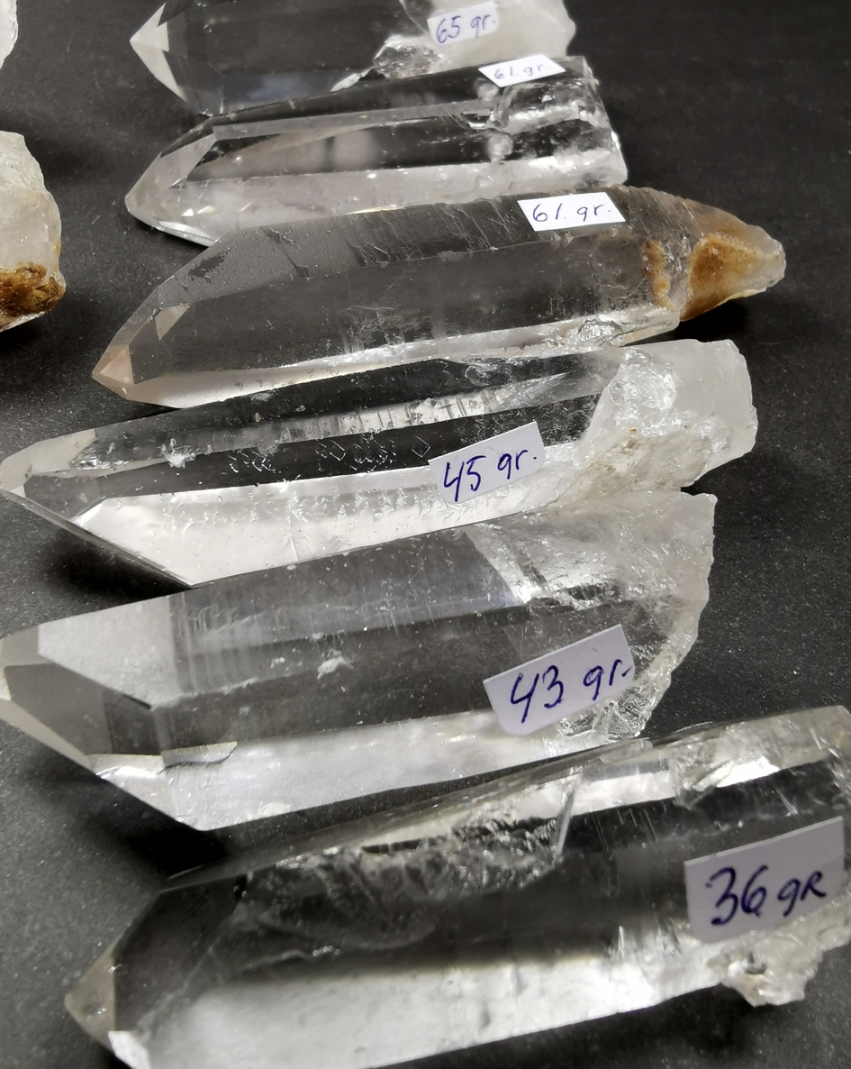 Lemurian kristaller, Naturliga Spetsar  - AAA kvalitet  - 2
