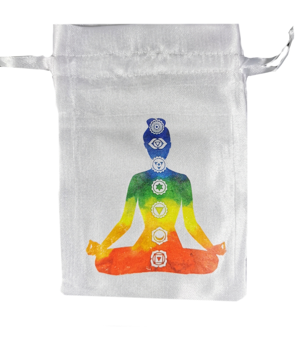 Satin Påse med Chakra Yogi - 15cm