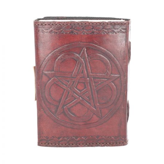 Dagbok /Journal läder - Dagbok i läder  Pentagram  - 3