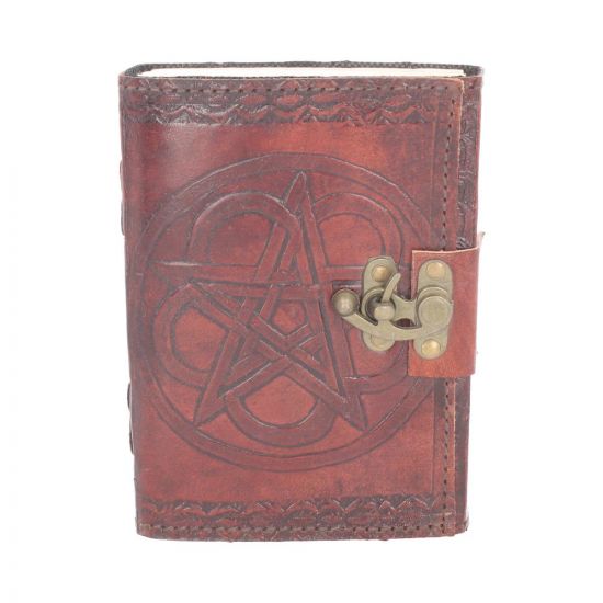 Dagbok /Journal läder - Dagbok i läder  Pentagram 