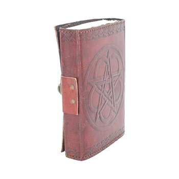 Dagbok /Journal läder - Dagbok i läder  Pentagram 