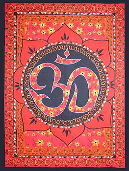 Aum Lotus Väggbonad / Sängöverkast