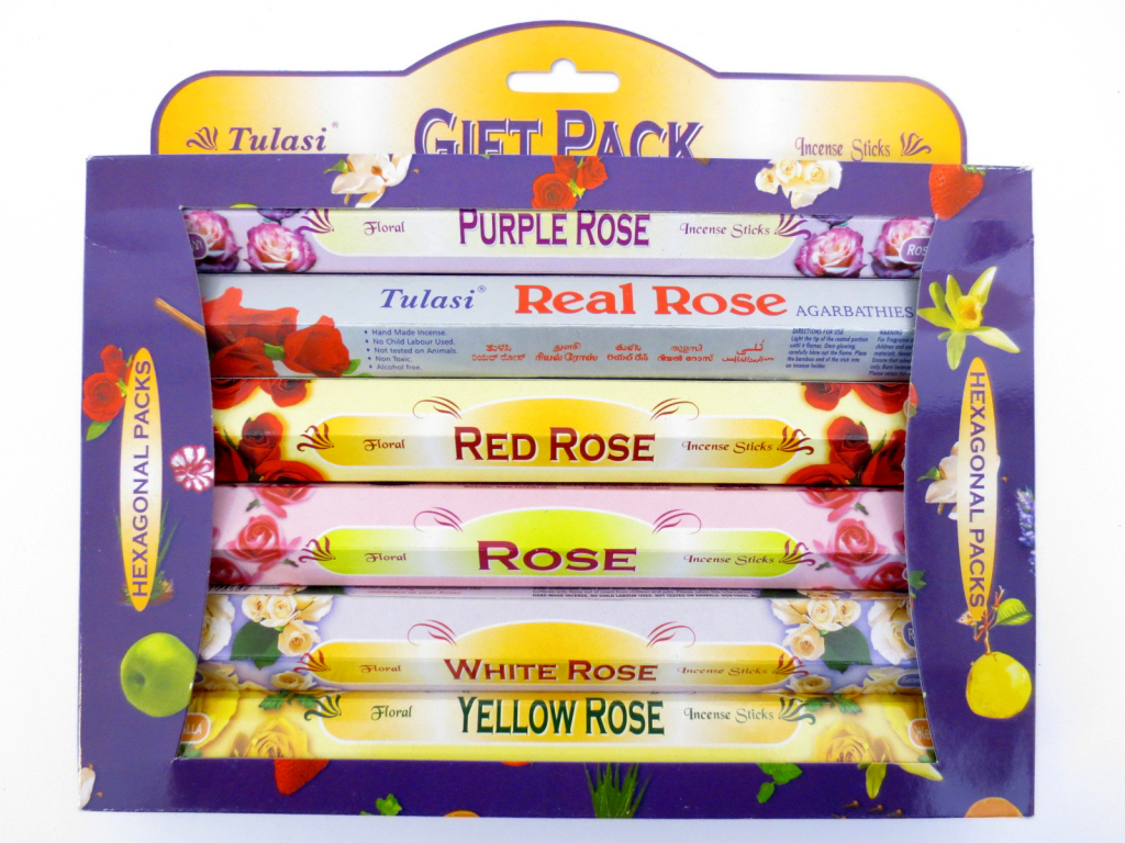 Tulasi  Rökelse Giftpack - Rose