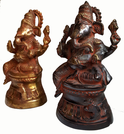 Ganesha Staty i Mässing