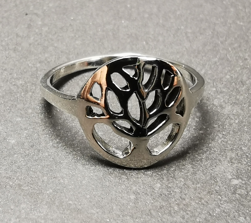 Livets träd ring i Silver  - 2