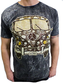 NO TIME T-shirt -  Peace Skull Bus