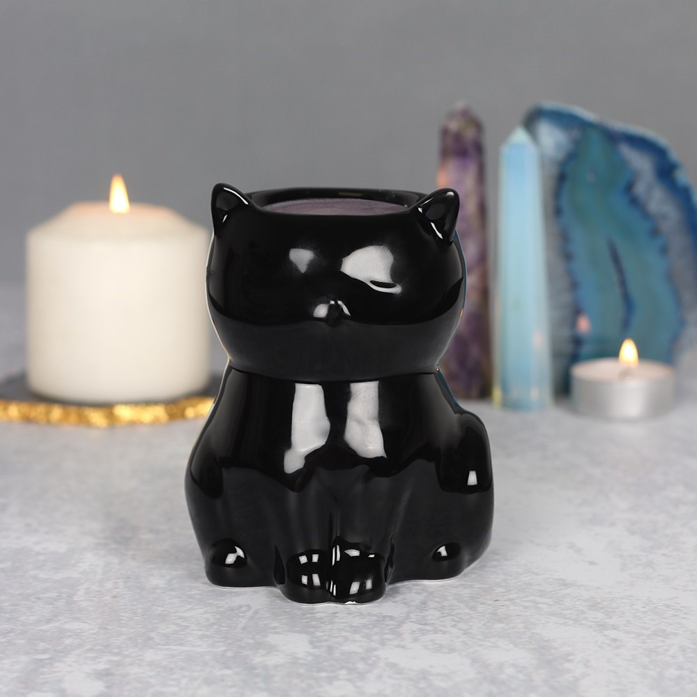 aromalampa svart katt