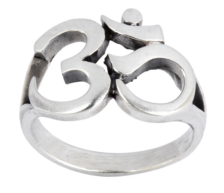 Big Aum ring i Silver 