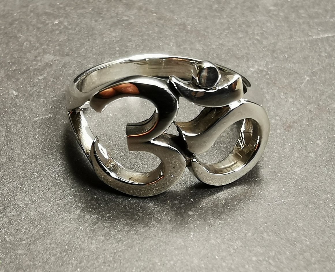 Big Aum ring i Silver  - 2