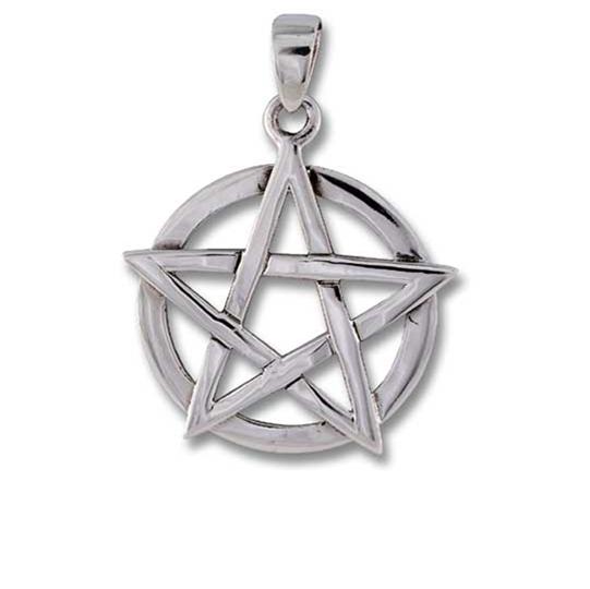 Silver Pentagram  - 28mm