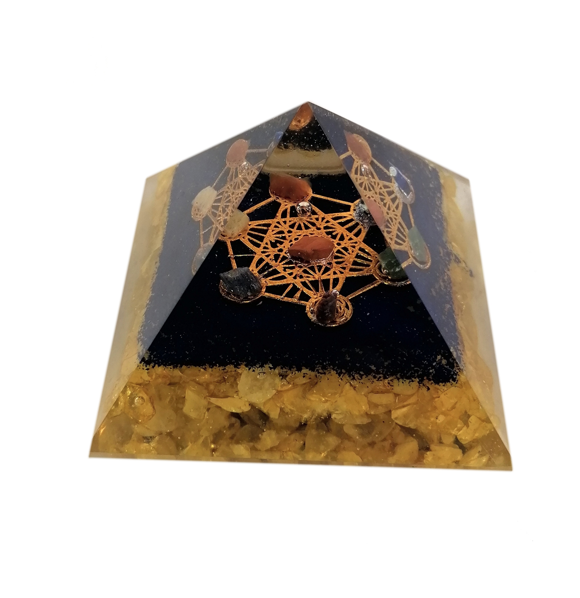 Orgonite Pyramid - Chakra Metatron - 3