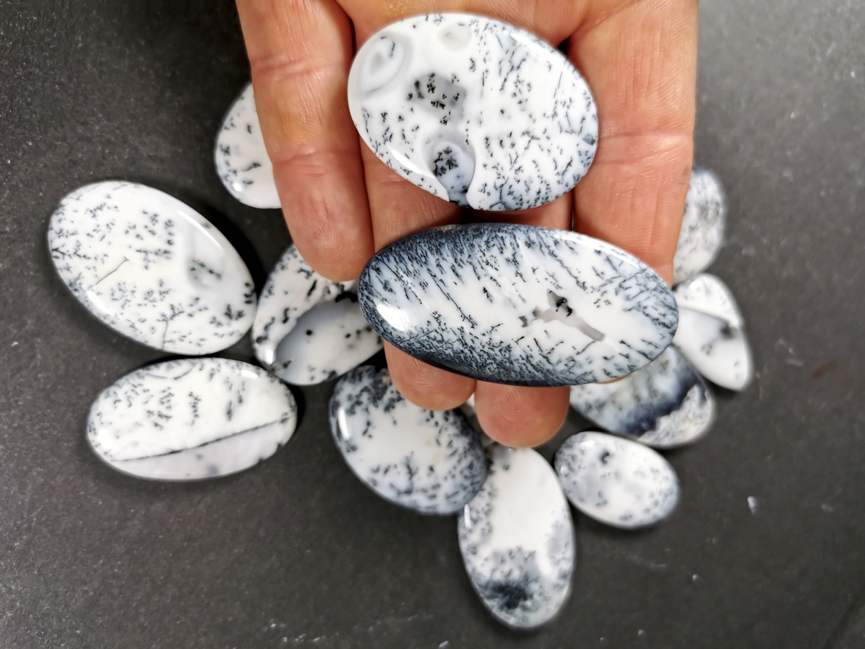 Dendritisk Opal Cabochon - AA kvalitet  - 2