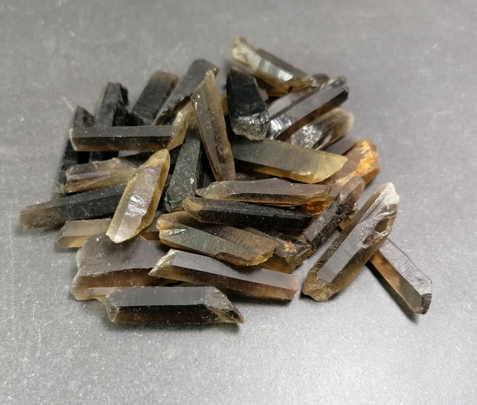 Gridstav/spets i Rökig  Citrin- Naturliga - 50gram påse