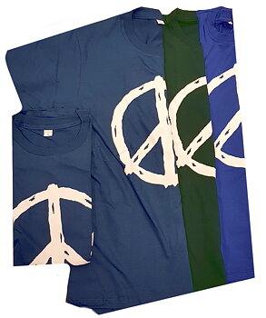 T-Shirt med Freds Märke (Peace) - Large