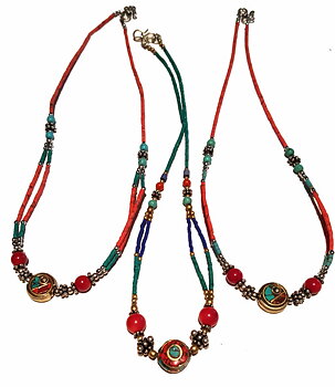 Kashmir Sten Halsband  -Plat Small