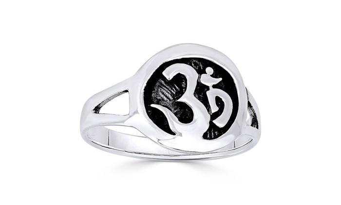 Aum Silver Ring  - Oval Aum
