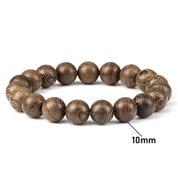 Mala Armband  i Zebraträ - 8mm  Pärlor