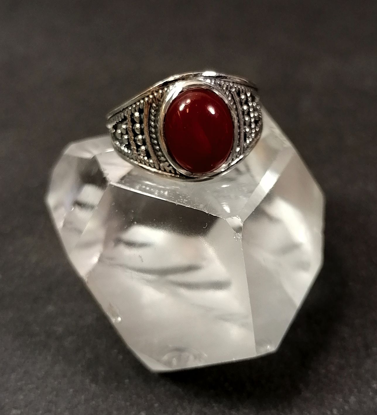 Silverring  - Cabochon i olika stenar - 3