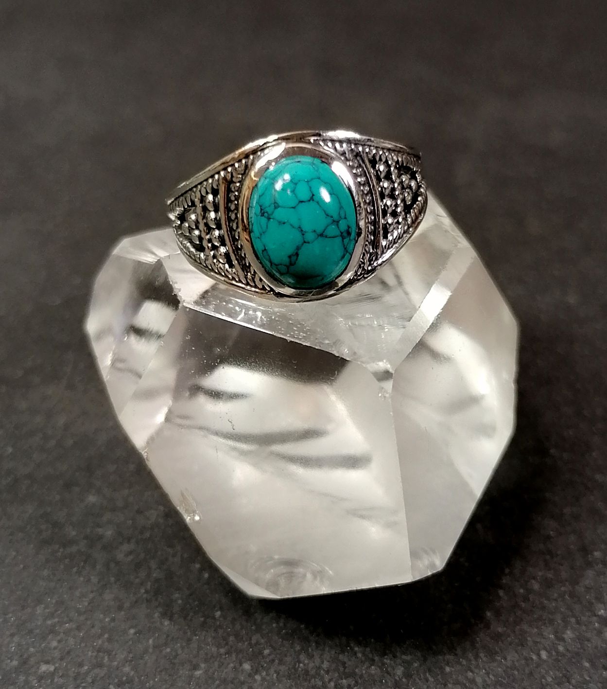 Silverring  - Cabochon i olika stenar - 8