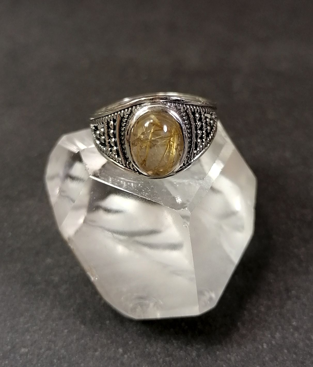 Silverring  - Cabochon i olika stenar - 7