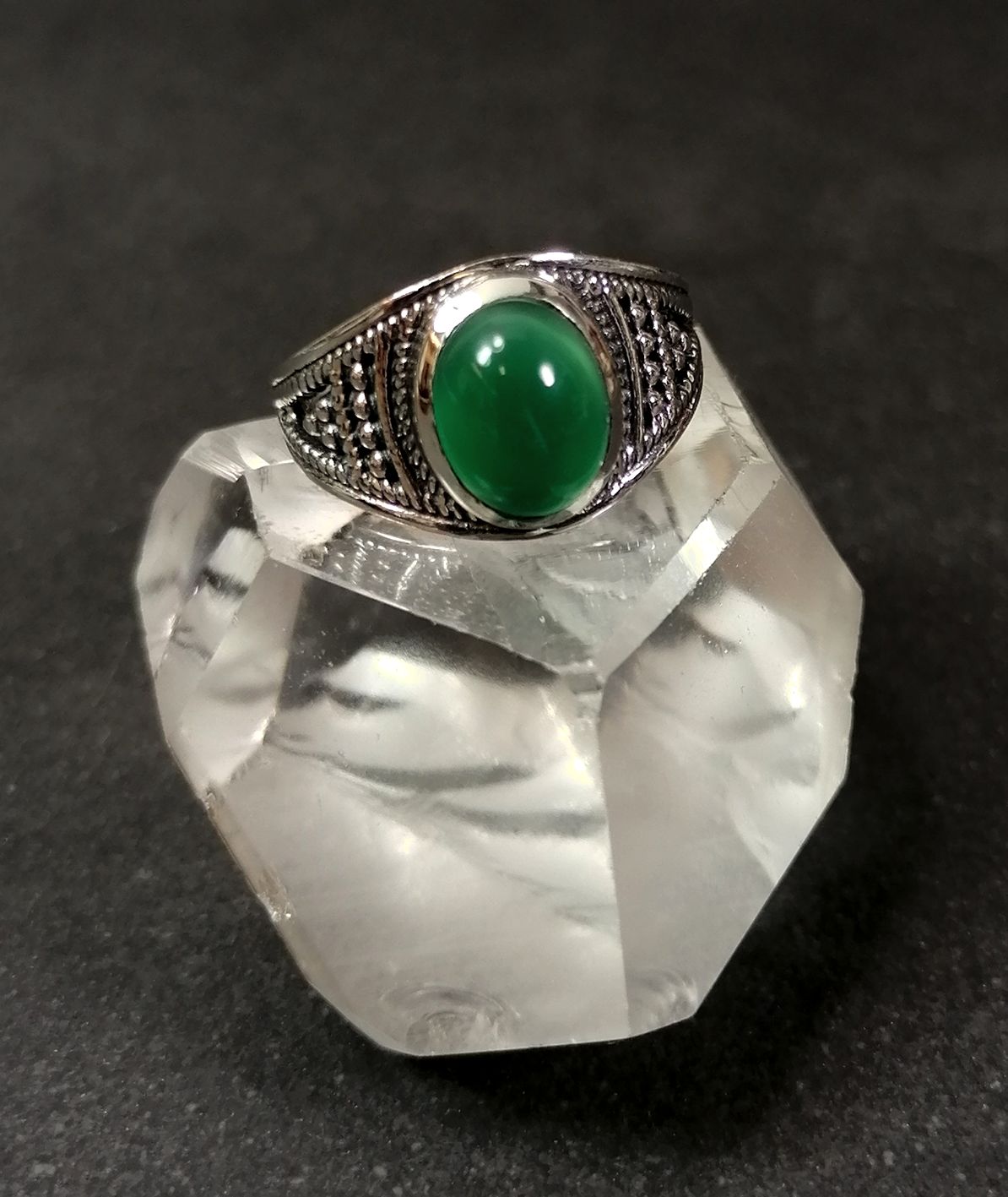 Silverring  - Cabochon i olika stenar - 2