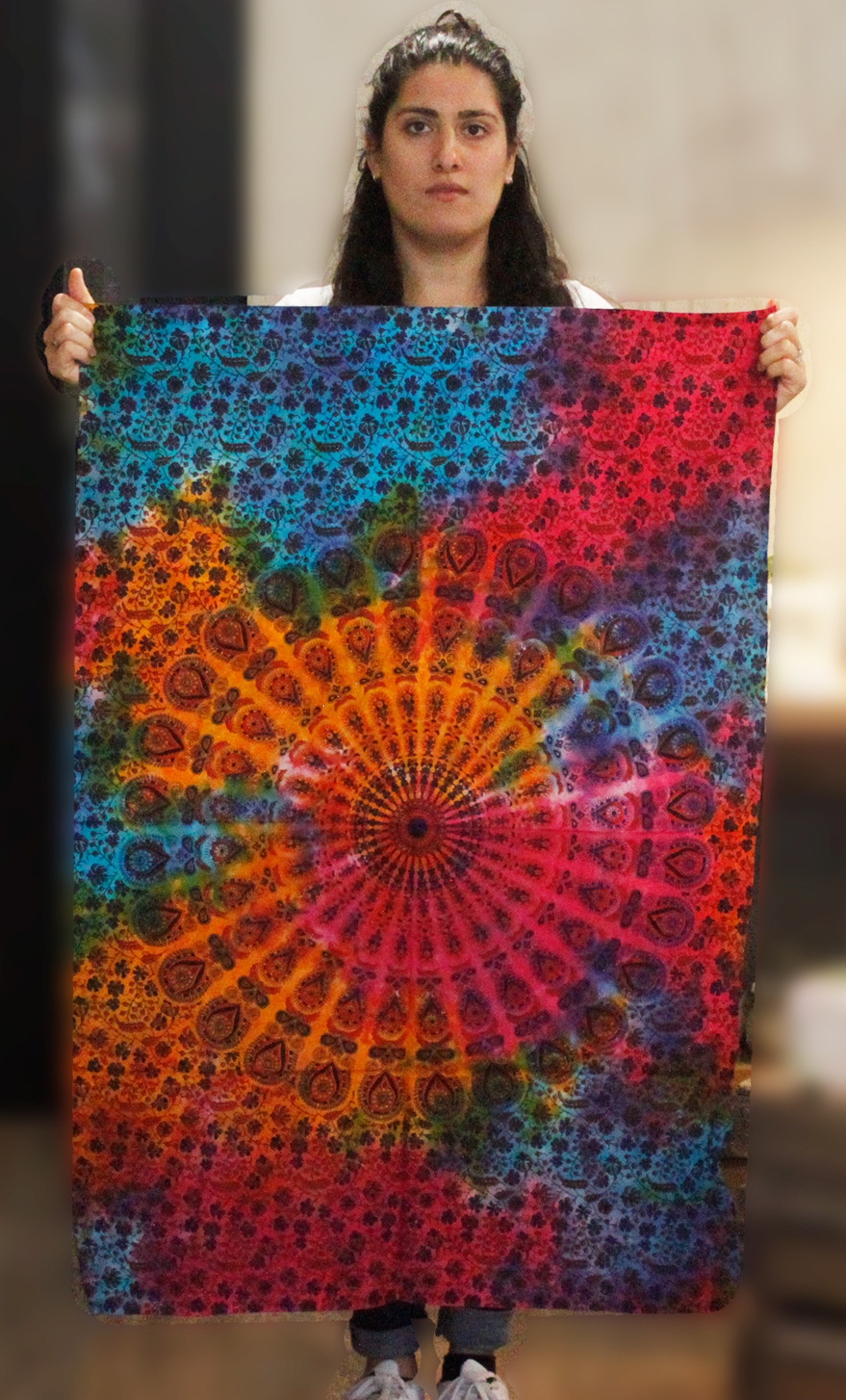 Batik Väggbonad  - Rund Mandala - 2