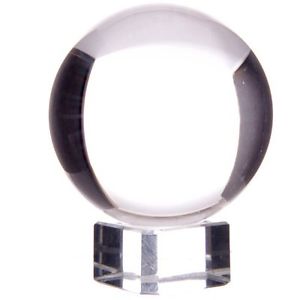 Kristallkula med glasfot - 10cm