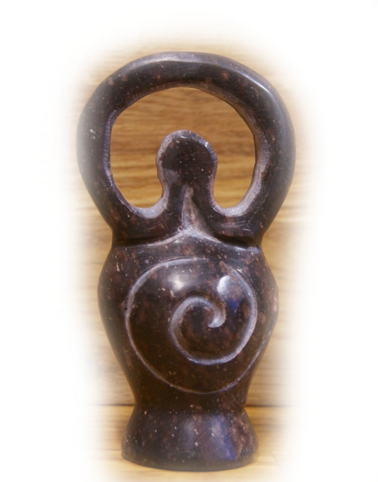 Gudinna  Staty i Såpsten - 11cm - 2