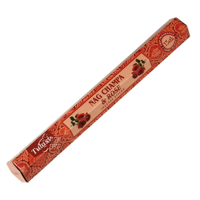 Tulasi Nag champa Rose  Rökelse - Hexagon