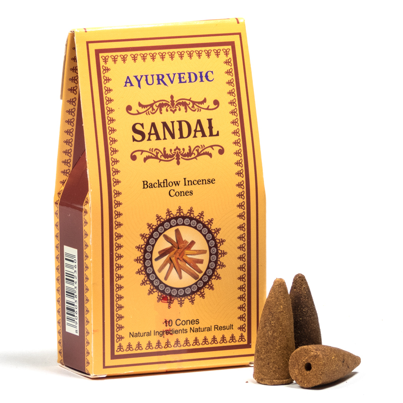 Ayurvedisk backflow koner - Sandalwood