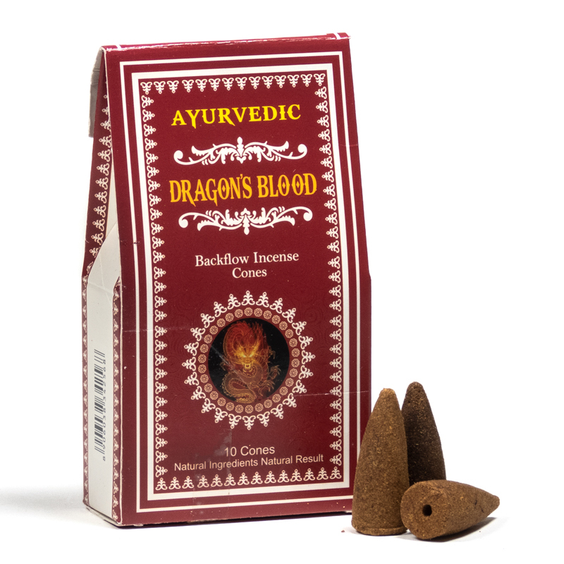 Ayurvedisk backflow koner -  Dragons Blood