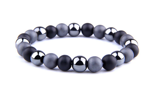 Hematit och Svart Onyx mix Armband 