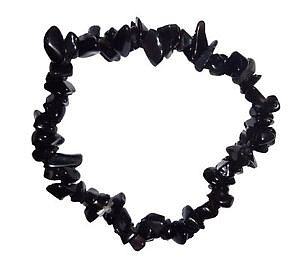 Svart Onyx Chip Armband