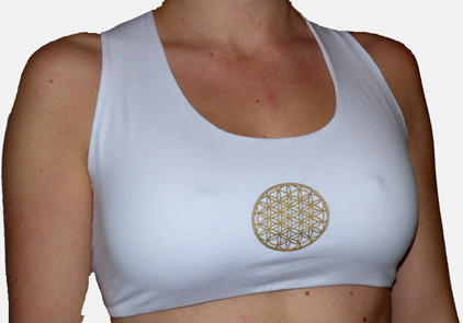 Yoga  top (Bh) med Aum, Lotus eller Livets blomma  - Medium - 4