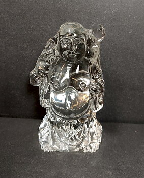 Mediterande Thai Buddha i Glas - 11cm