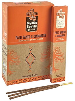 Rökelse Mystic Spirits - Palo Santo & Cinnamon (Kanel) - 8 Sticks (25g)