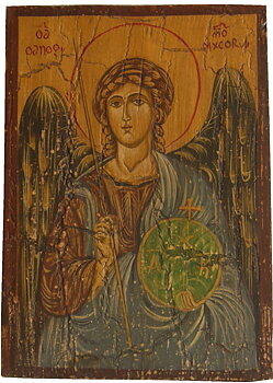 Handmålade Ikon - Ärkeängel Gabriel