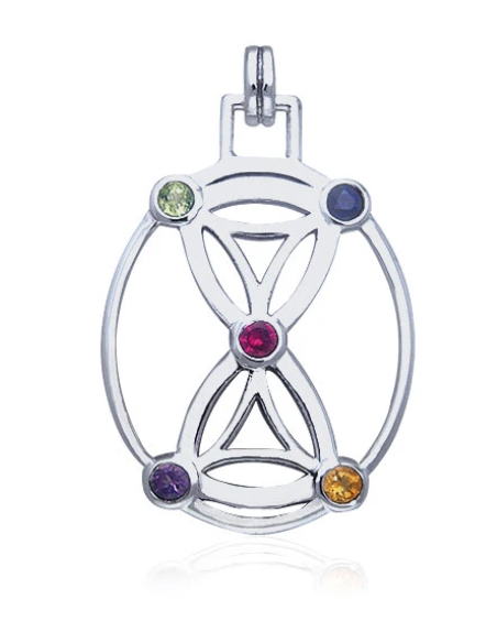  "Hourglass" Sädesfältscirkel Geometrisk Halsband av  Peter Stone 