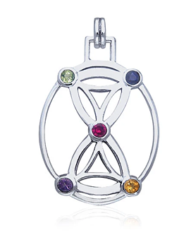 "Hourglass" Sädesfältscirkel Geometrisk Halsband av  Peter Stone 
