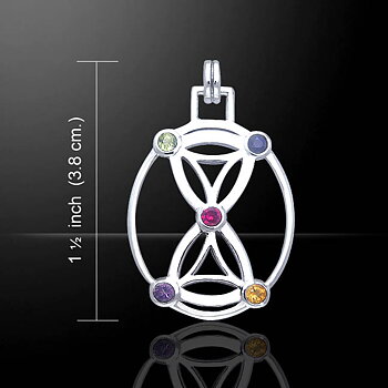  "Hourglass" Sädesfältscirkel Geometrisk Halsband av  Peter Stone 