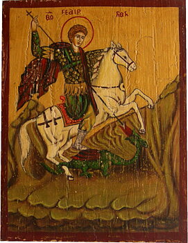 Handmålade Ikon - St. George