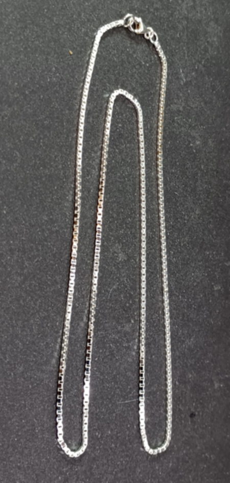 "Box" - Kedja i Sterling Silver, 1.2mm - 45cm - 2