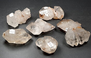 Elestial Multiterminerade Spetsar (Skelettkvarts) - AA Kvalitet, Naturliga