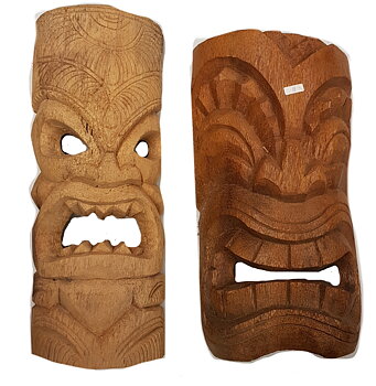 Tiki Mask av Bambuträd - 50cm