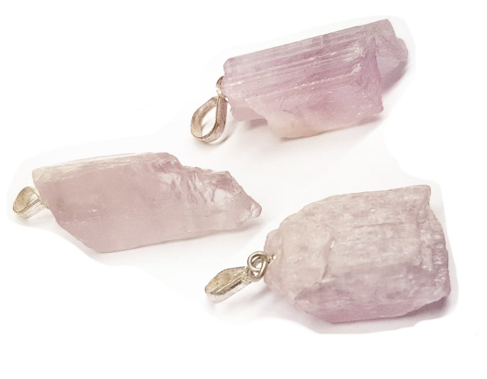 Naturlig Kunzit Kristaller Hänge