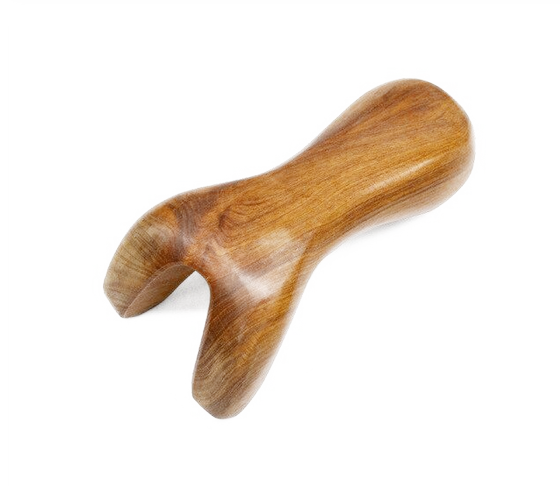 Guasha Massage Verktyg  i Trä  -Två Finger form